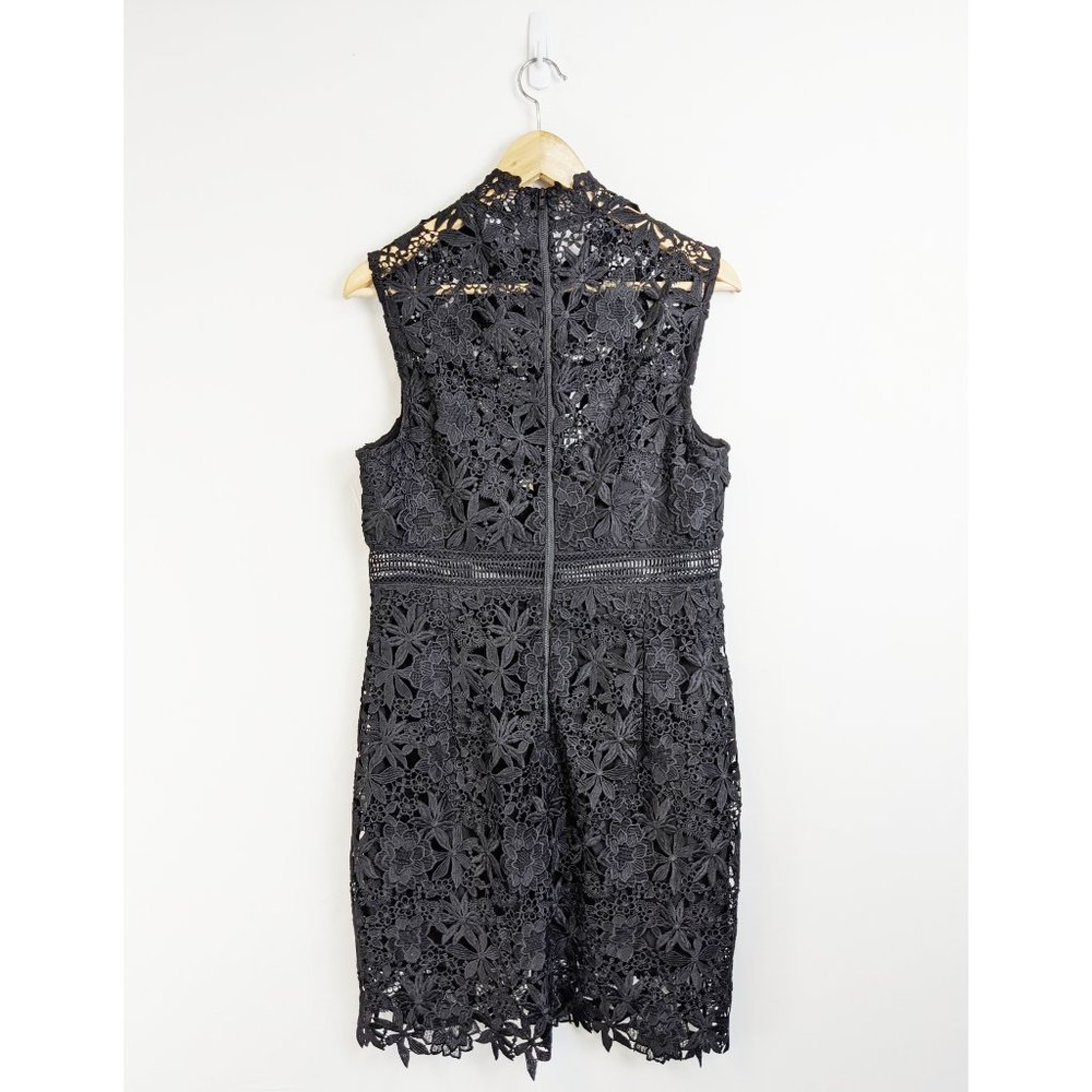 NEW Bardot Elise Lace Floral Cocktail Dress Black - Picture 7 of 7